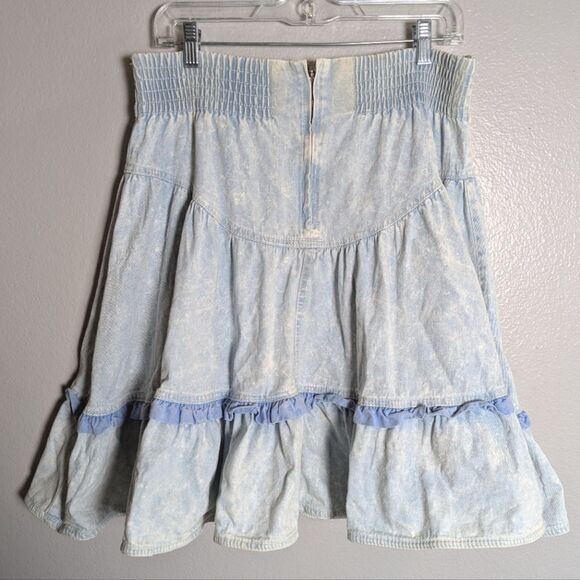 Vintage 90s Monique Fashions Blue Studded Stonewash Denim Jacket & Skirt Set L - Picture 6 of 14